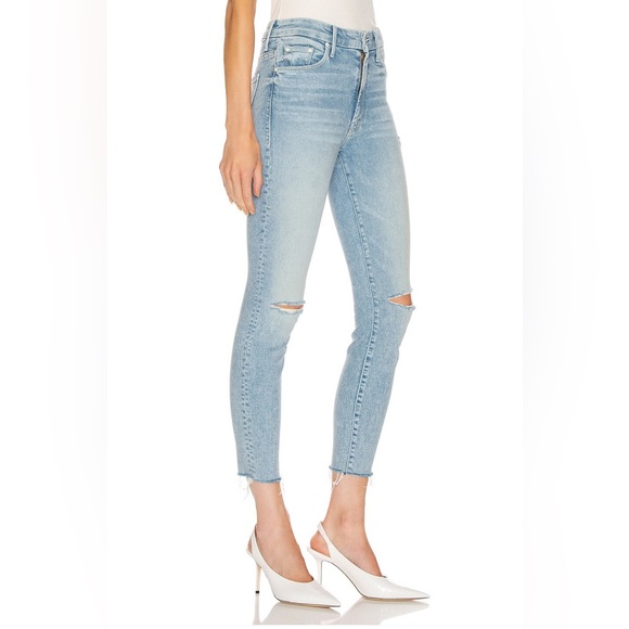 Mother - High Waisted Looker Ankle Fray Drinking By The Pool - Picture 7 of 13